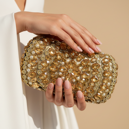 Grace Up Clutch 585 Golden