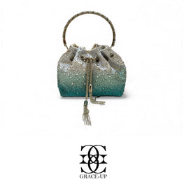 Grace Up Soft Bag 2 Green/Silver