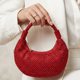 Grace Up IMP Rhinestones Bag Maroon