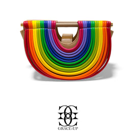 Grace Up IMP D Shaped Bag Rainbow
