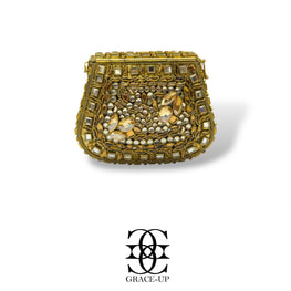 Grace Up Mini Clutch Kundan/Turkish 30