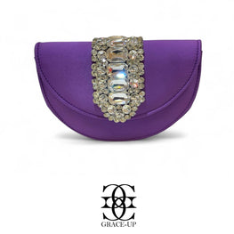 Grace Up Clutch Bag 14 Purple