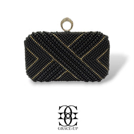 Grace Up Clutch 611 Black