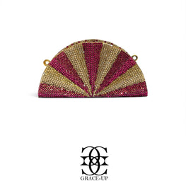 Grace Up Mini Full Rhinestones D Hot Pink/Gold