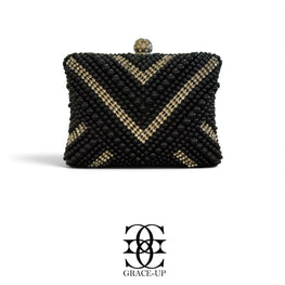 Grace Up Clutch 597 Black