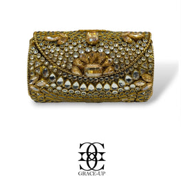 Grace Up Mini Clutch Kundan/Turkish roll 88