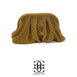 Grace Up Fall Clutch Gold