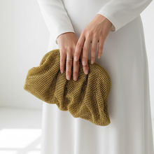 Grace Up Fall Clutch Gold