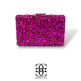 Grace Up Clutch 582 Hot Pink