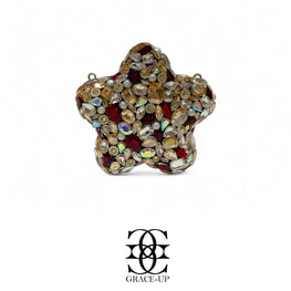 Grace Up Mini Star 3 Clutch Maroon