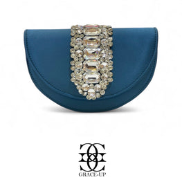 Grace Up Clutch Bag 14 Sea Blue