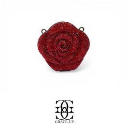 Grace Up Mini Full Rhinestones Rose Maroon
