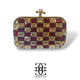 Grace Up Clutch 601 Maroon
