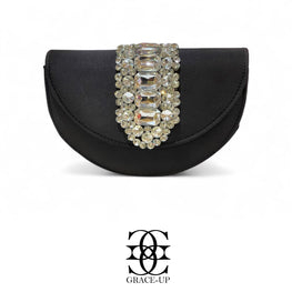 Grace Up Clutch Bag 14 Black