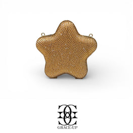 Grace Up Mini Star 6 Clutch Gold