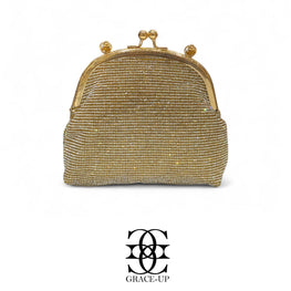 Grace Up Soft Clutch Gold/Silver