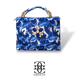 Grace Up Bag 42 Floral Blue