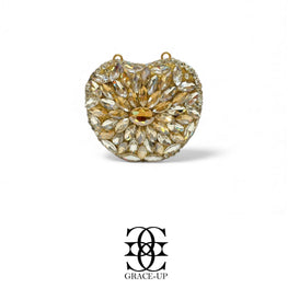 Grace Up Mini Apple Gold/Silver Clutch