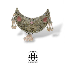 Grace Up Royal Moon Clutch Silver/Pink
