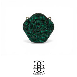 Grace Up Mini Full Rhinestones Rose Green