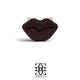 Grace Up Rhinestones Lips Clutch Purple