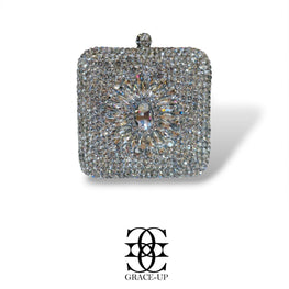 Grace Up Clutch 592 Silver