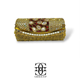Grace Up Roll Clutch Kundan/Turkish 26