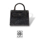 Grace Up Mini Acrylic Black Rhinestones Bag