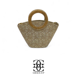 Grace Up V Bag Gold/Pearl