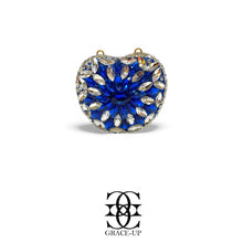 Grace Up Mini Apple Blue/Silver Clutch