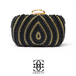 Grace Up Clutch 595 Black