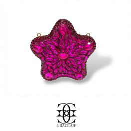 Grace Up Mini Star 5 Clutch Full Hot Pink
