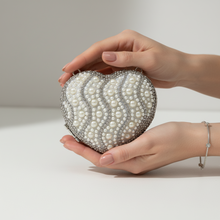 Grace Up Mini Heart Pearl Silver