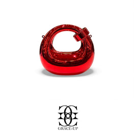 Grace Up Mini Acrylic Ring Bag 2 Maroon