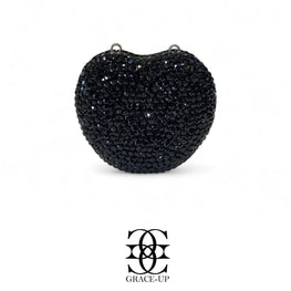 Grace Up Mini Apple Black Clutch