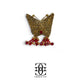 Grace Up Mini Butterfly Mughal Clutch Maroon