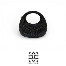 Grace Up Mini Rhinestones Bag 2 Black