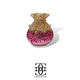 Grace Up Mini Rhinestones Potli Multi Golden /Pink