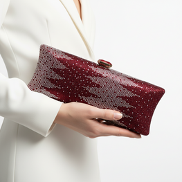 Grace Up Clutch IMP 45 Maroon