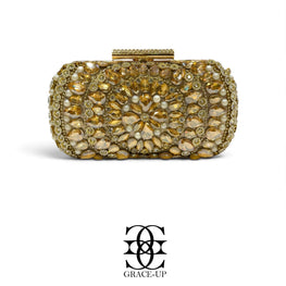 Grace Up Clutch 609 Full Gold