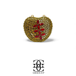 Grace Up Mini Apple Kundan Clutch 004