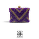 Grace Up Clutch 607 Purple