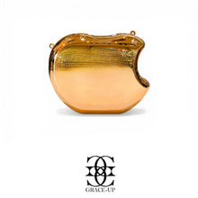 Grace Up Acrylic Apple Clutch Rose Gold
