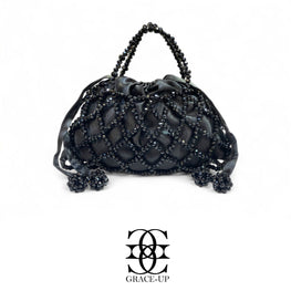 Grace Up Soft Potli Black
