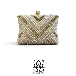 Grace Up Clutch 597 White