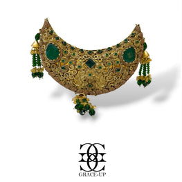 Grace Up Royal Moon Clutch Green
