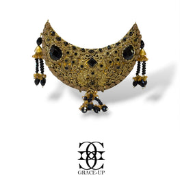Grace Up Royal Moon Clutch Black