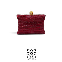 Grace Up Clutch 608 Maroon