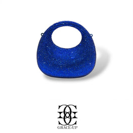 Grace Up Mini Rhinestones Bag 2 Blue