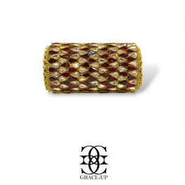 Grace Up Clutch Kundan/Turkish Roll 134